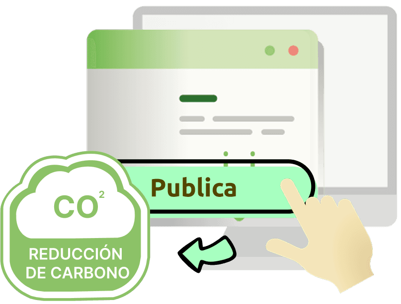 publica tus planes y premios reduciendo tu huella de carbono